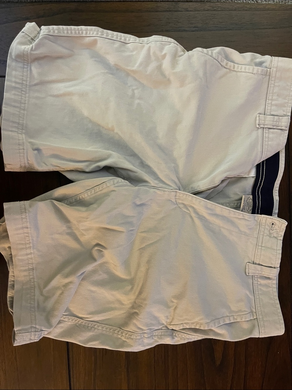 St. John's Bay Light Cream Flat-Front Chino Shorts